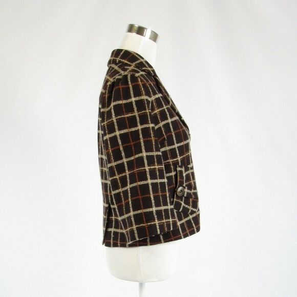 Alex Gaines dark brown beige jacket 6 - Picture 5 of 8